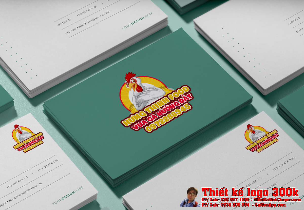 Ứng dụng Thiết kế logo Hưng Thịnh Food