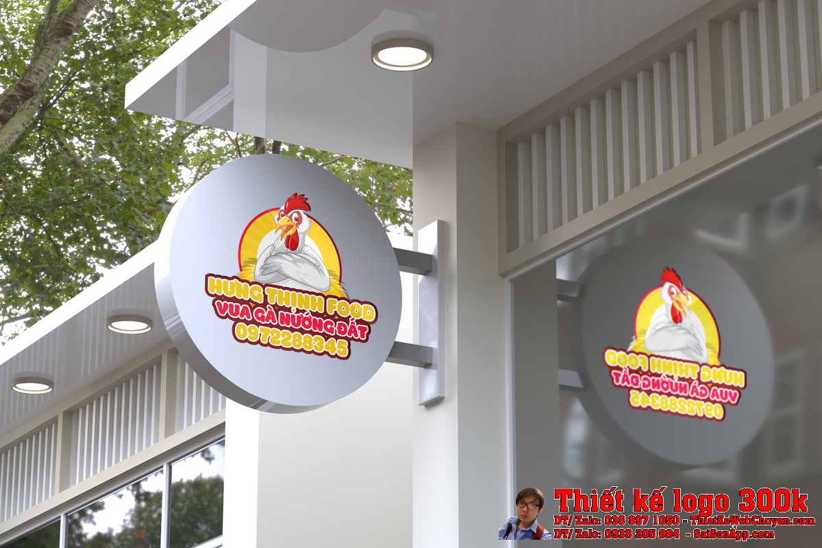Chi tiết biểu tượng Thiết kế logo Hưng Thịnh Food