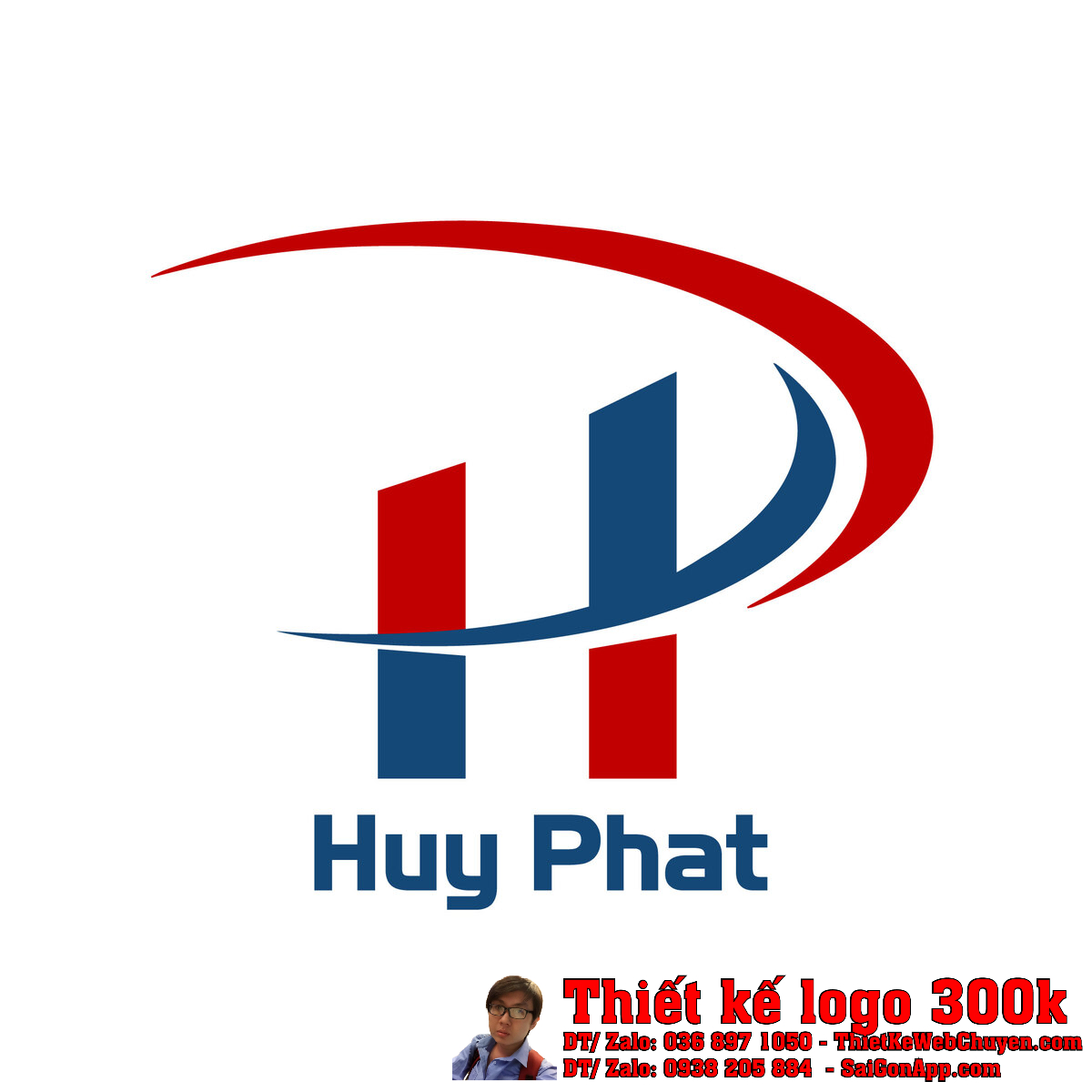 Thiết kế logo Huy Phát chính thức