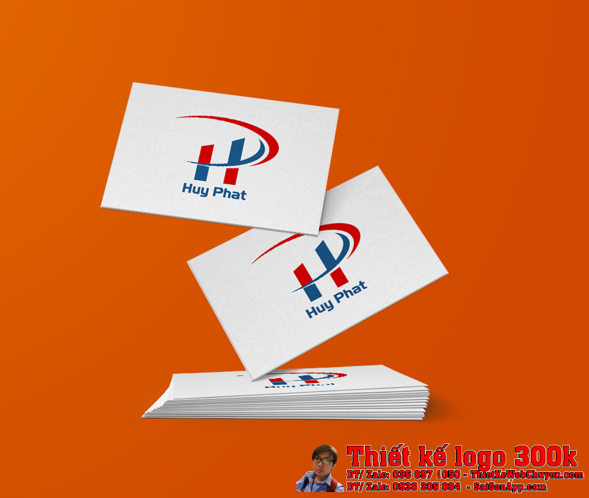 Ứng dụng thiết kế logo Huy Phát