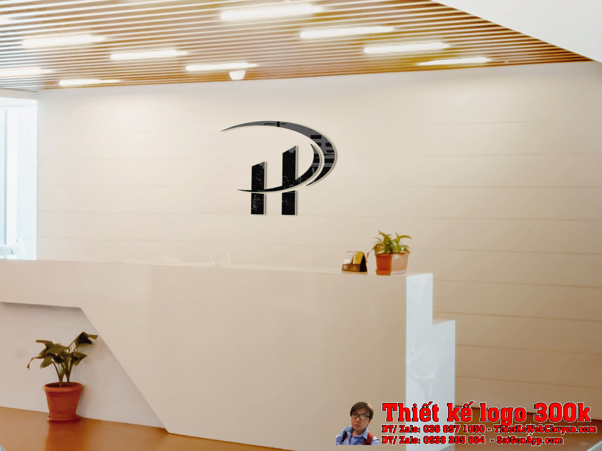 Phối cảnh thiết kế logo Huy Phát