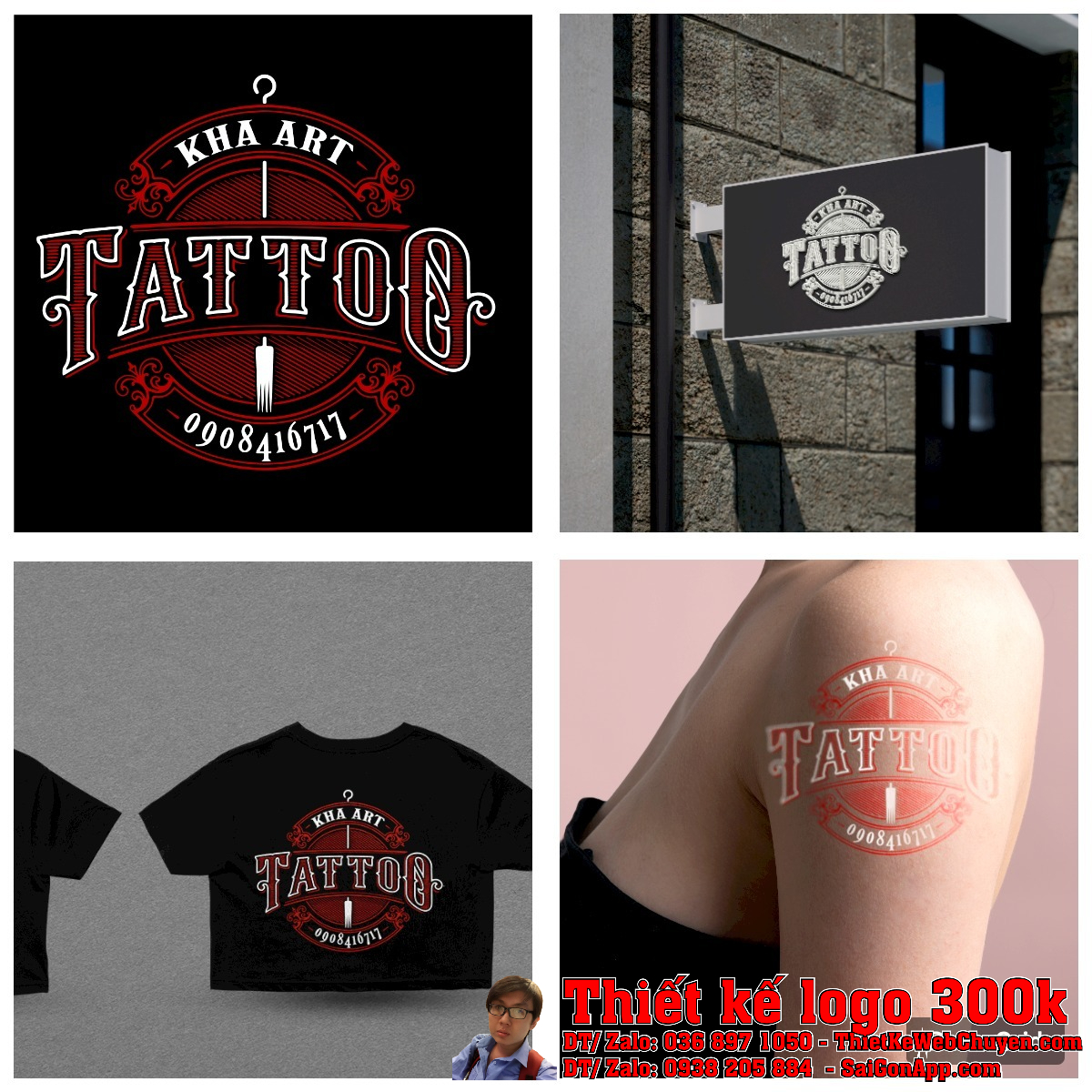 Thiết kế logo Kha ART