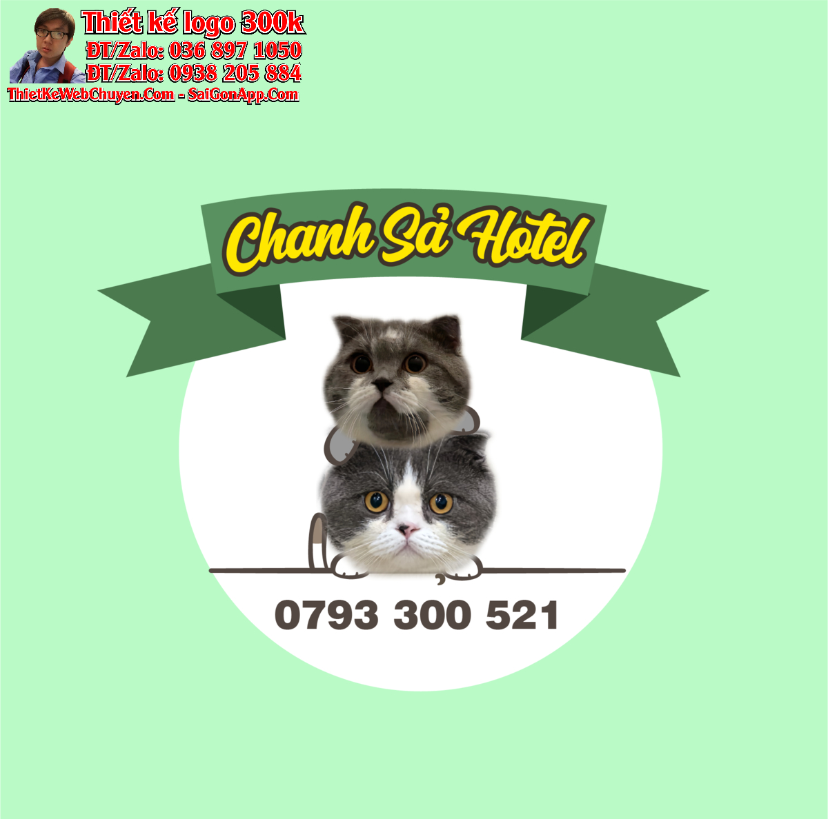 Thiết kế logo Khách sạn Chanh Sả Hotel