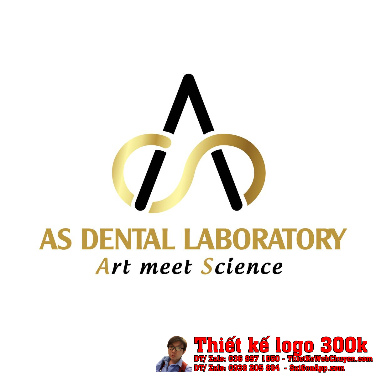 Thiết kế logo Labo Nha Khoa AS Dental Thiết kế logo Labo Nha Khoa AS Dental