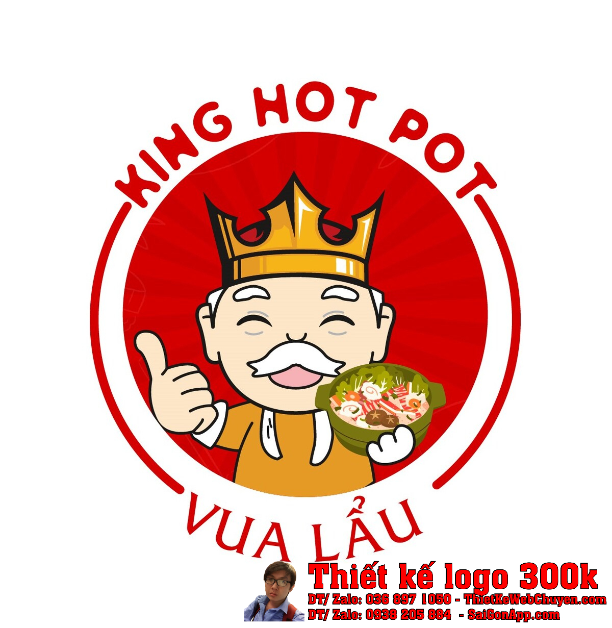 Thiết kế logo Lẩu King Hot Pot Thiết kế logo Lẩu King Hot Pot