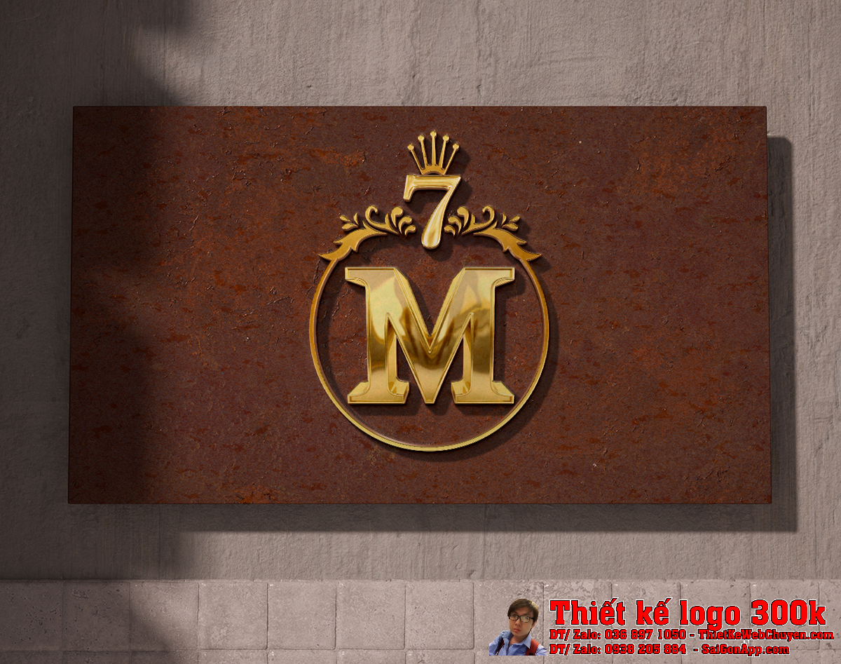 Thiết kế logo M mẫu 2