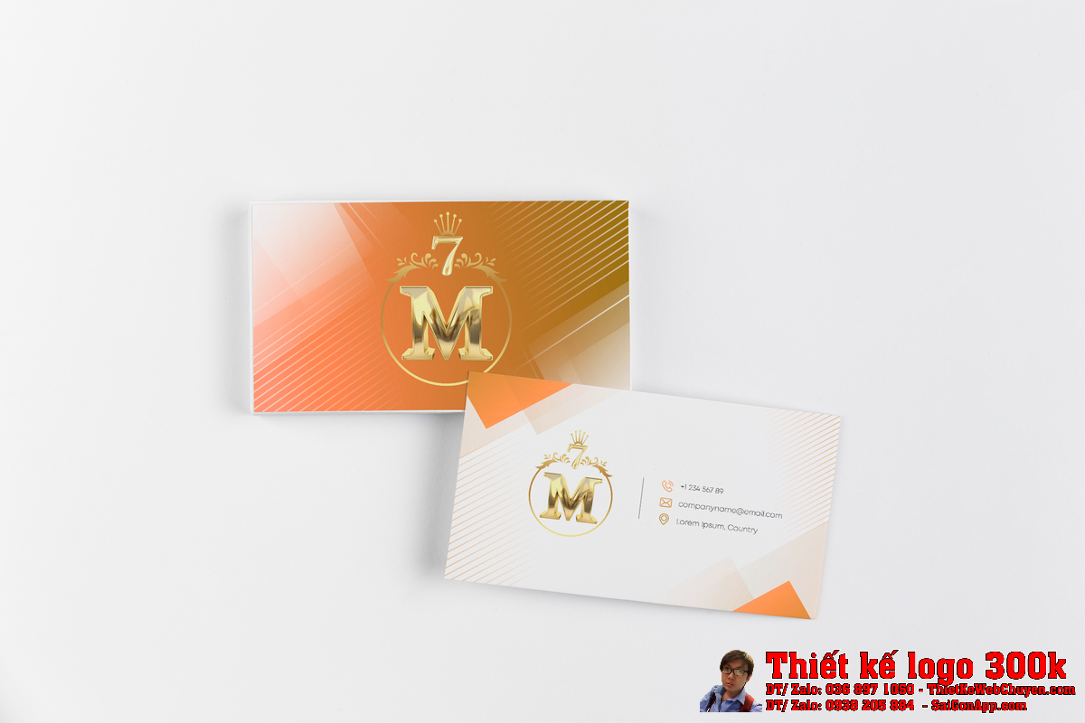 Thiết kế logo M mẫu 3