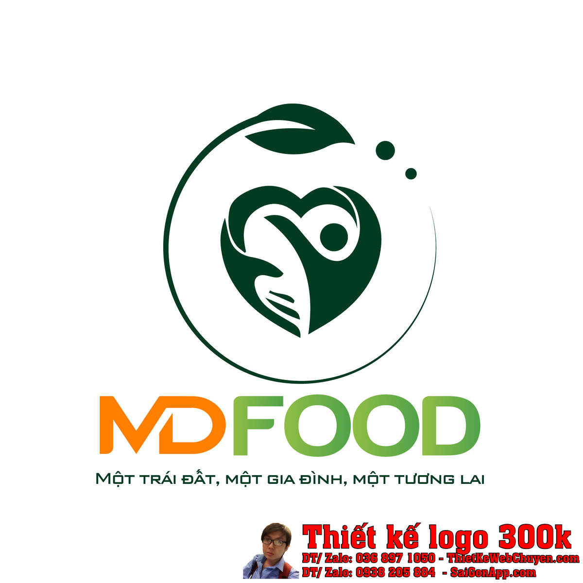 Thiết kế logo MDFOOD Thiết kế logo MDFOOD