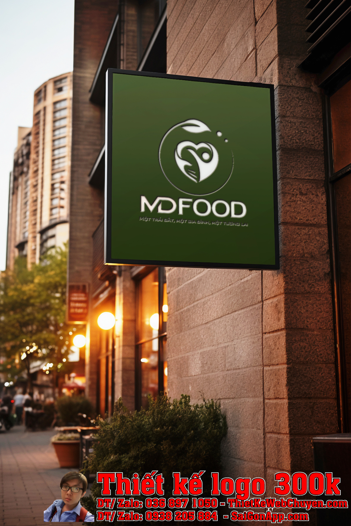 Thiết kế logo MDFOOD Thiết kế logo MDFOOD