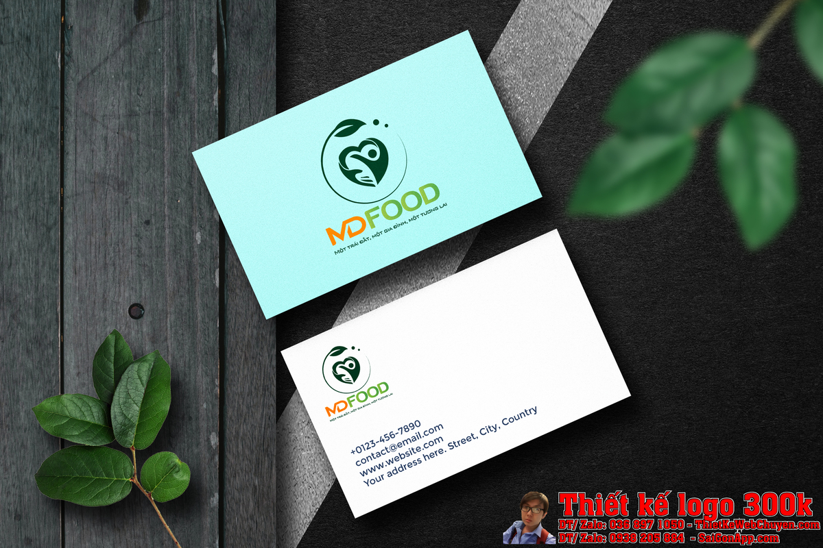 Thiết kế logo MDFOOD Thiết kế logo MDFOOD