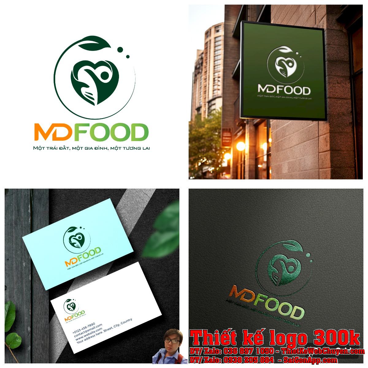 Thiết kế logo MDFOOD Thiết kế logo MDFOOD