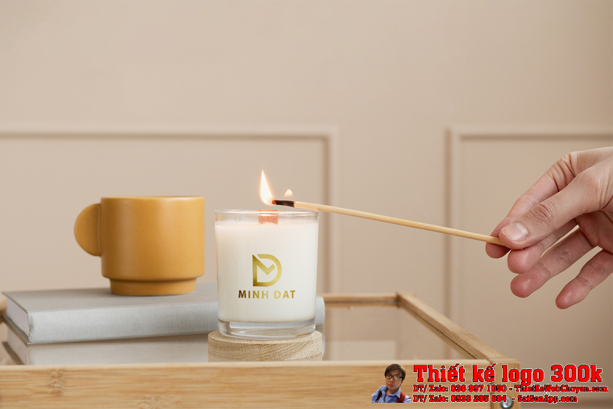 Logo Minh Đạt trên các ấn phẩm văn phòng