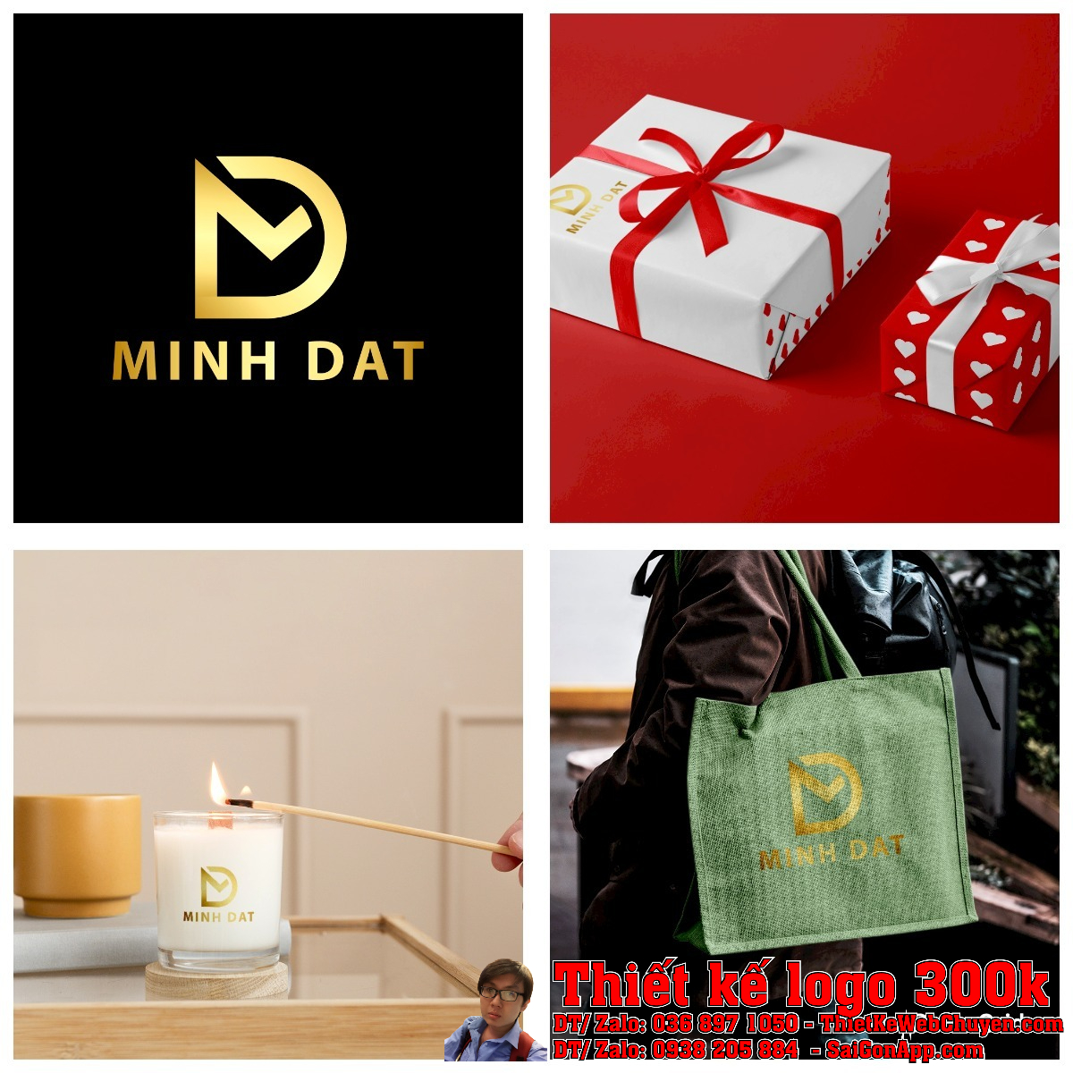 Cận cảnh biểu tượng trong Thiết kế logo MINH ĐẠT