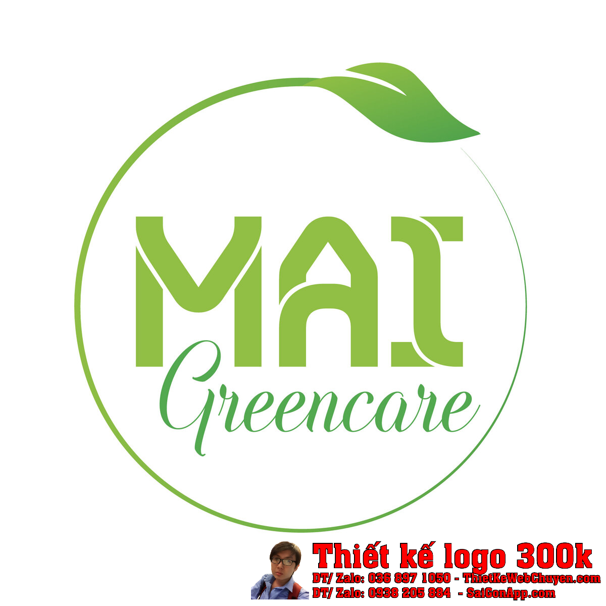 Thiết kế logo Mai Greencare