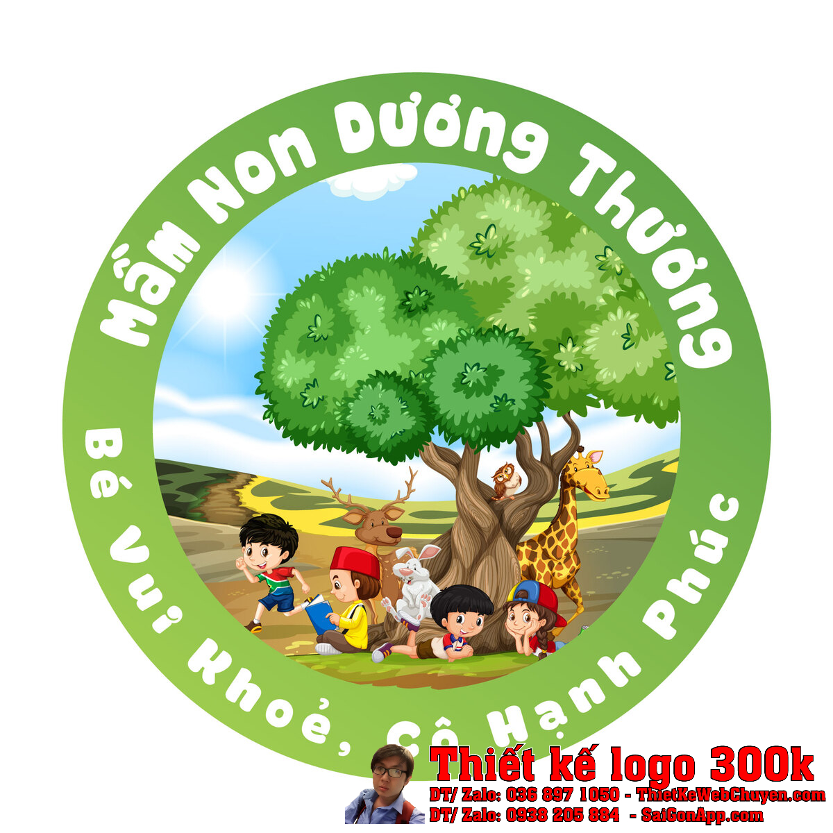 Thiết kế logo Mầm non Dương Thương bản chuẩn