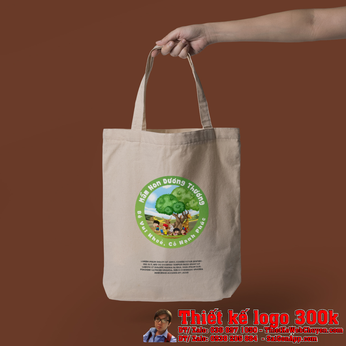 Chi tiết biểu tượng trong Thiết kế logo Mầm non Dương Thương