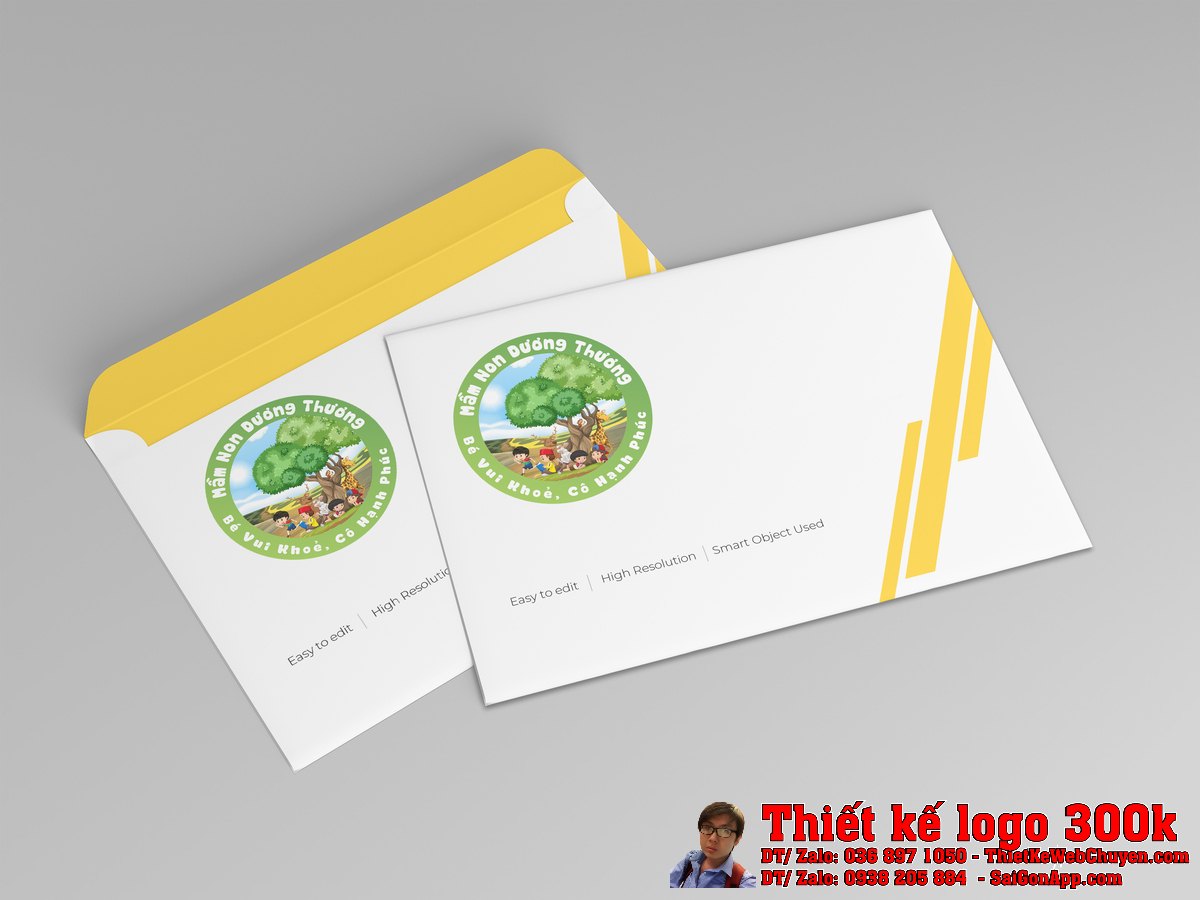 Ứng dụng thực tế của Thiết kế logo Mầm non Dương Thương