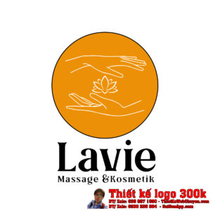 Thiết kế logo Massage & Kosmetik Lavie