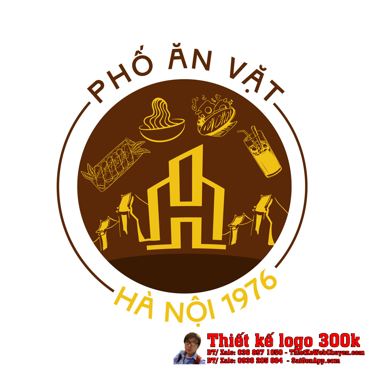 Thiết kế logo Một thoáng Hà Nội bản chính thức