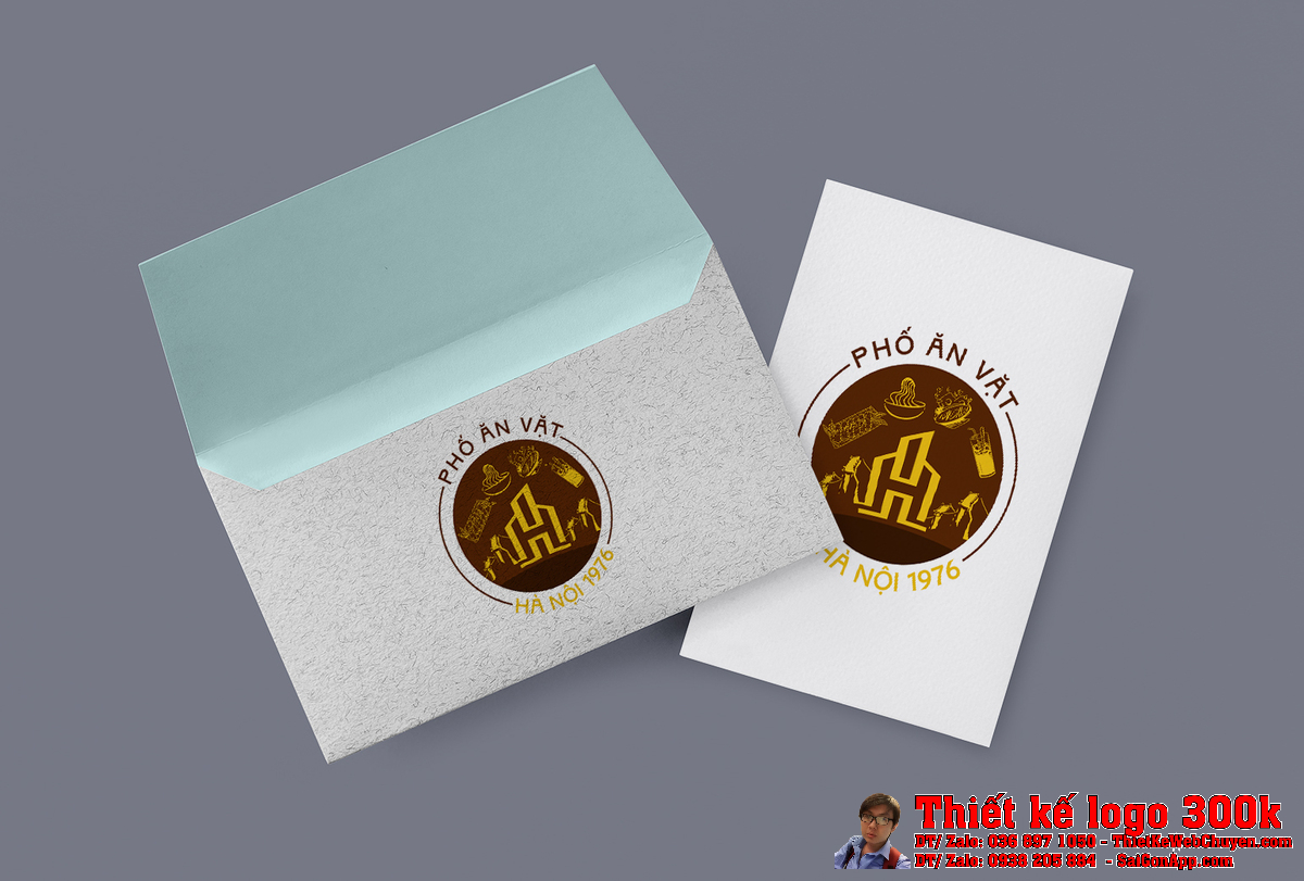 Ứng dụng Thiết kế logo Một thoáng Hà Nội trên bao bì