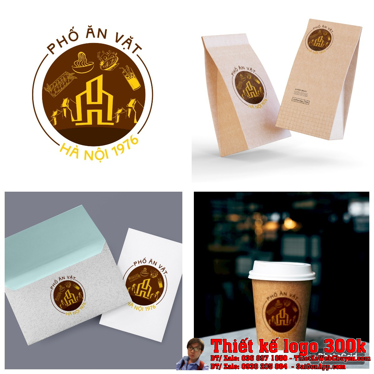 Chi tiết biểu tượng trong Thiết kế logo Một thoáng Hà Nội