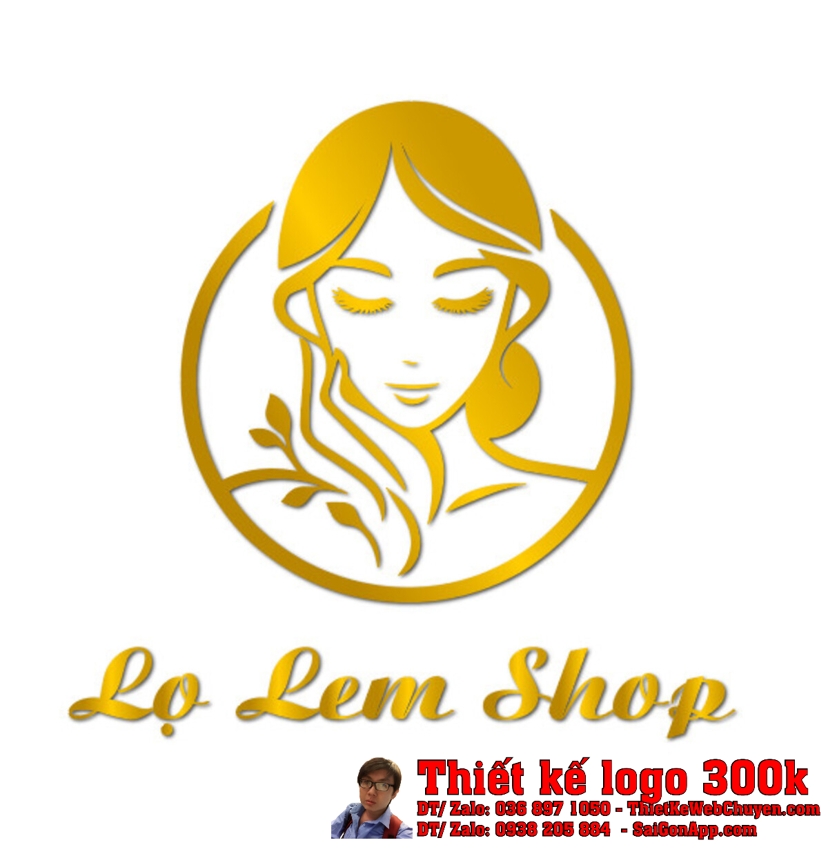 Thiết kế logo Nail Lọ Lem Shop bản gốc sắc nét