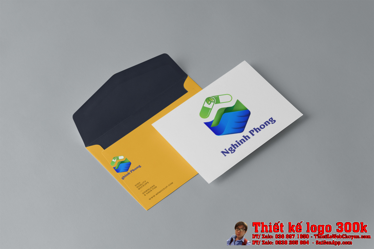 Thiết kế logo Nghinh Phong trên biển hiệu