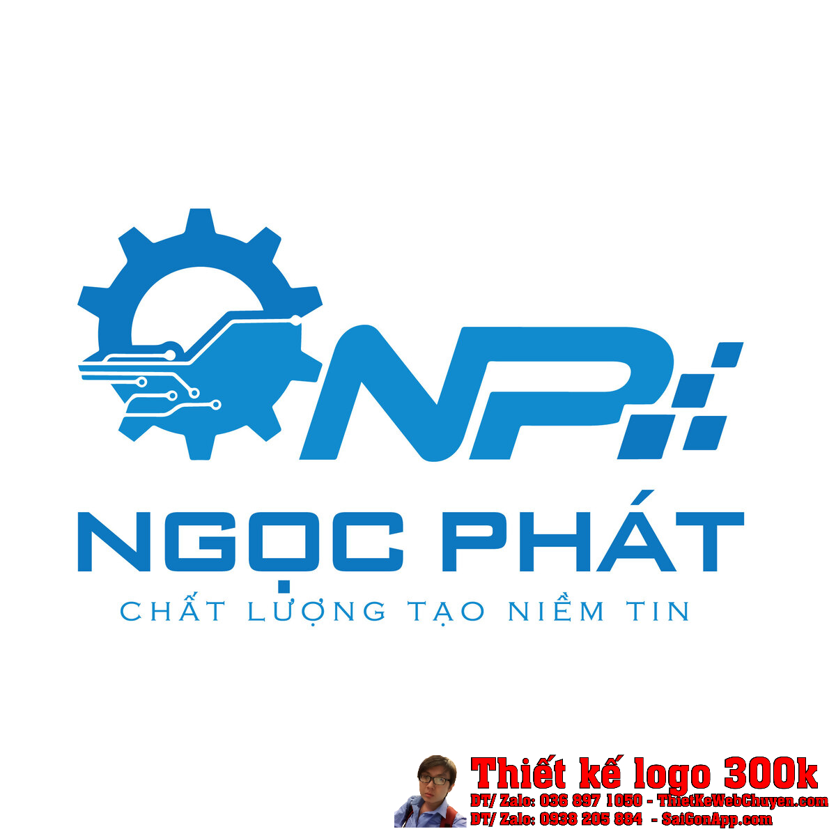 Thiết kế logo Ngọc Phát phiên bản chuẩn