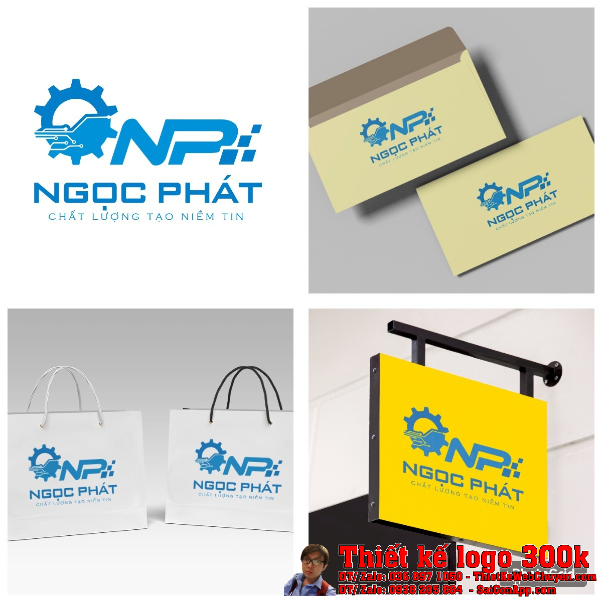 Tổng thể bộ nhận diện thương hiệu Ngọc Phát