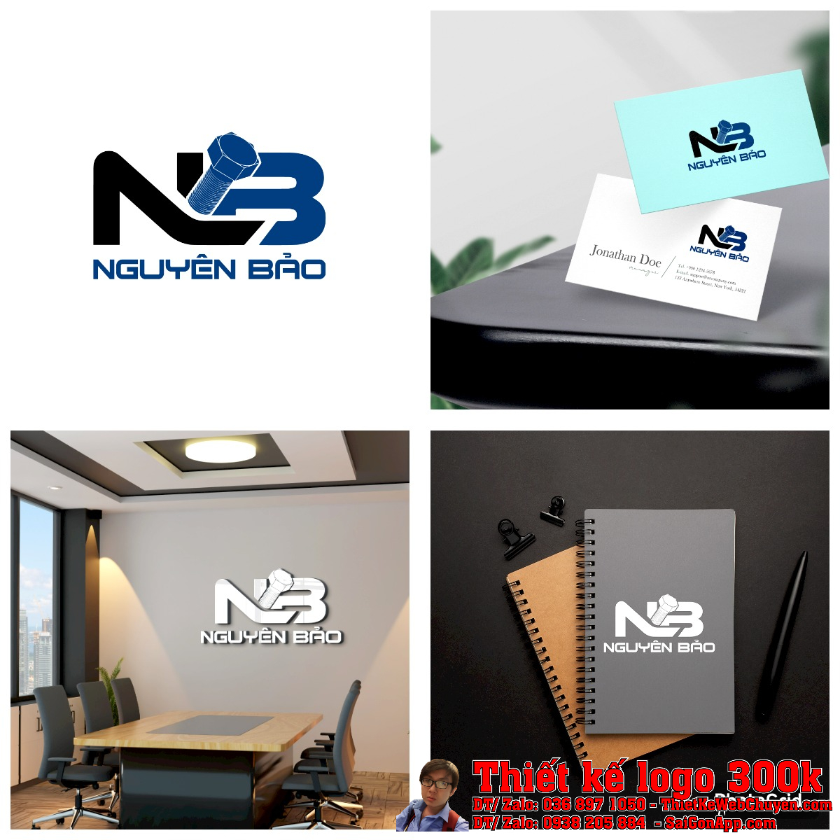 Chi tiết tỷ lệ thiết kế logo Nguyên Bảo