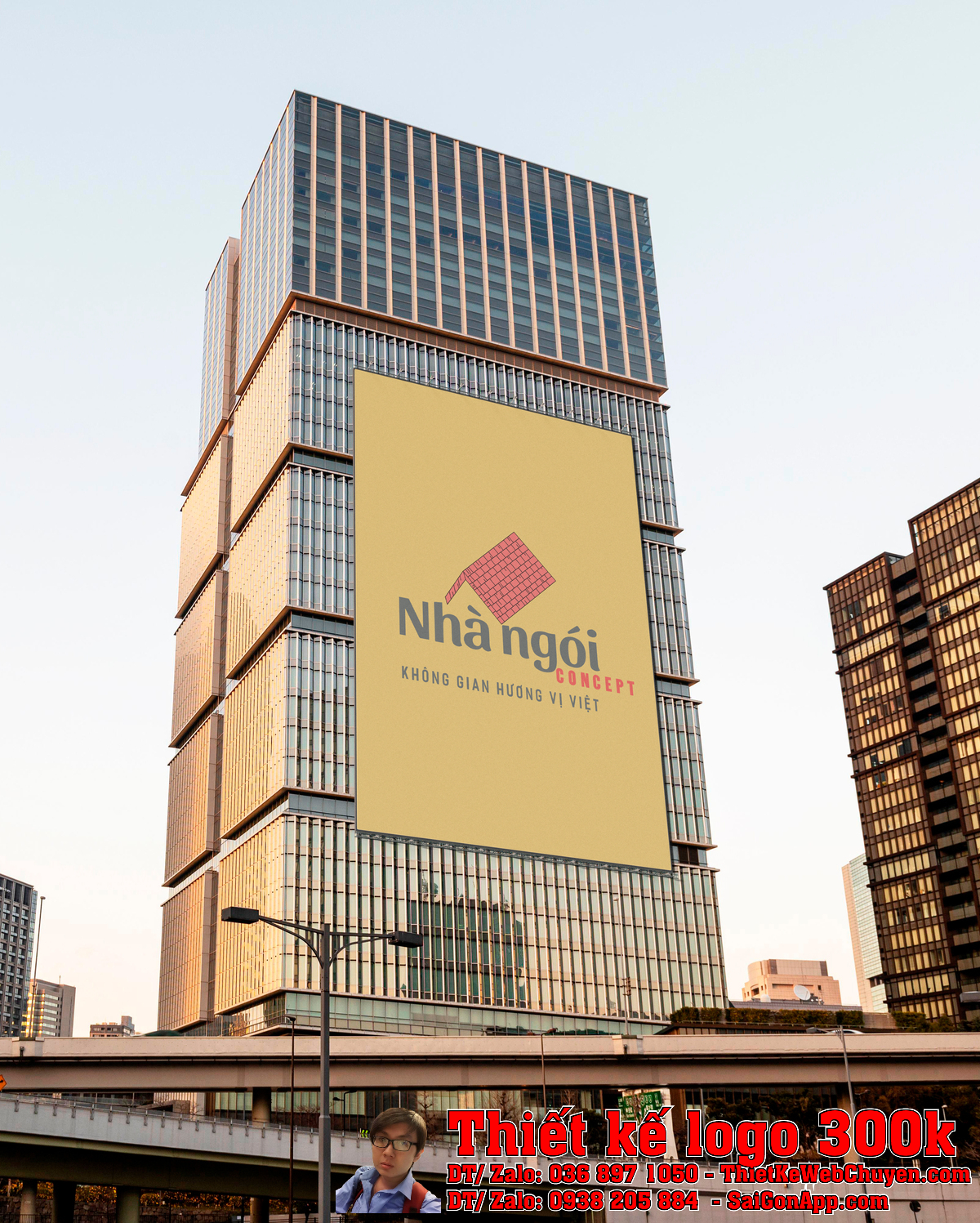 Thiết kế logo Nhà ngói mẫu 5