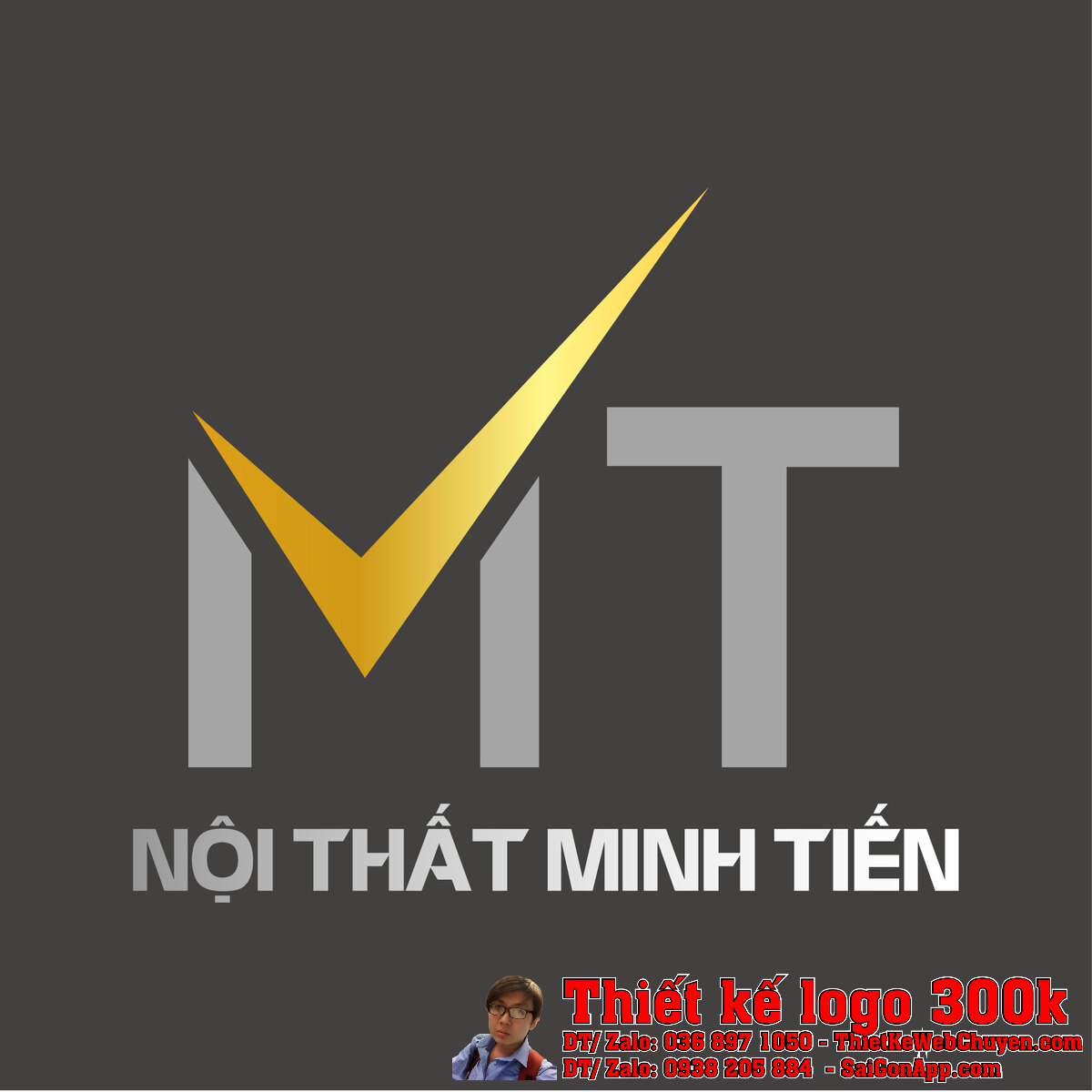 Thiết kế logo Nội Thất Minh Tiến bản chuẩn
