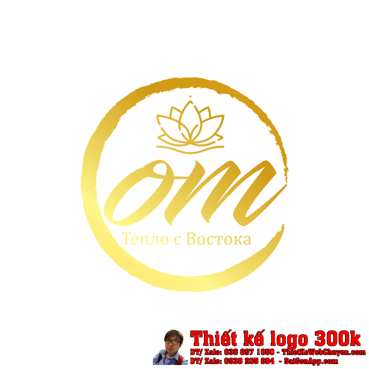 Ứng dụng Thiết kế logo OM trên danh thiếp