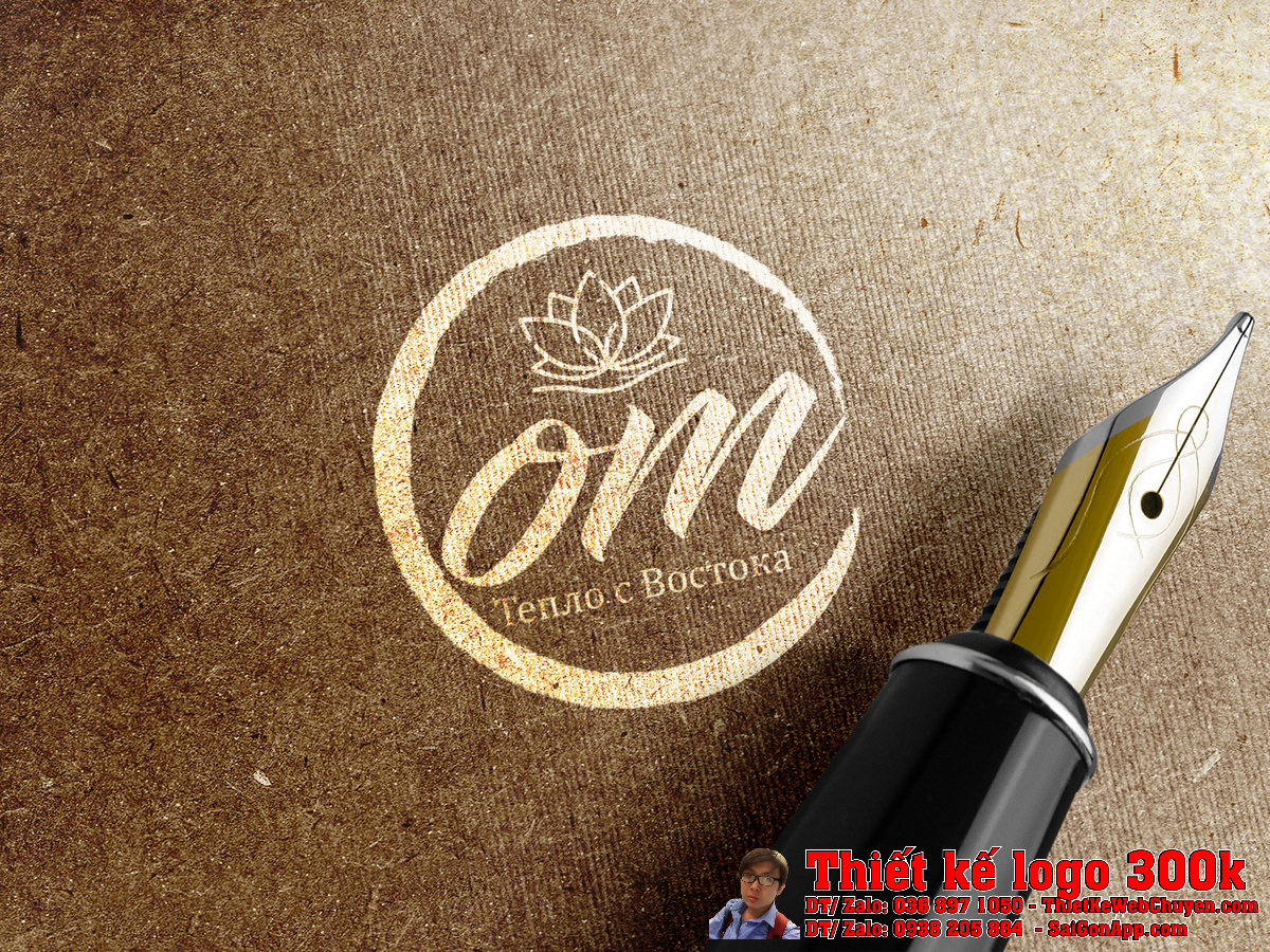 Mô phỏng 3D của Thiết kế logo OM