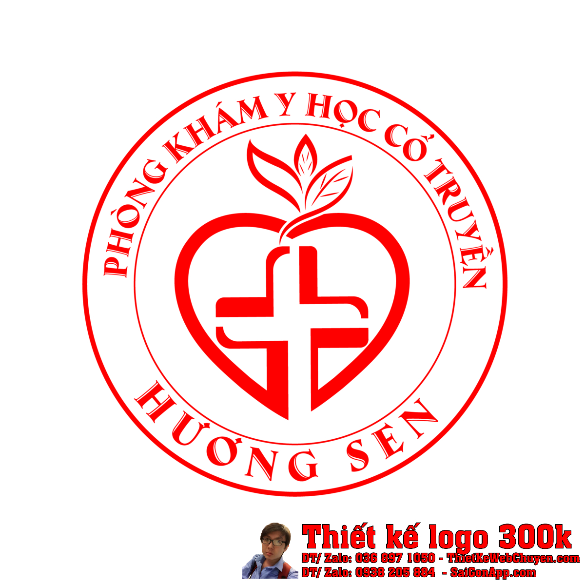 Thiết kế logo PHÒNG KHÁM Y HỌC CỔ TRUYỀN HƯƠNG SEN