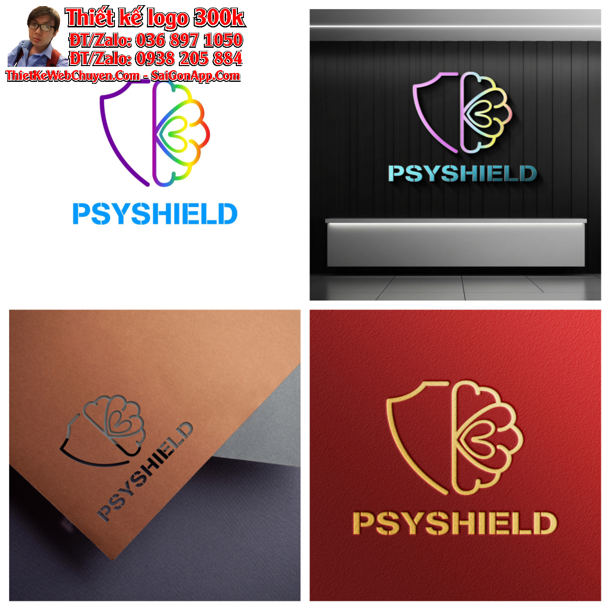 Thiết kế logo PSYSHIELD Dịu Nguyễn Thiết kế logo PSYSHIELD Dịu Nguyễn