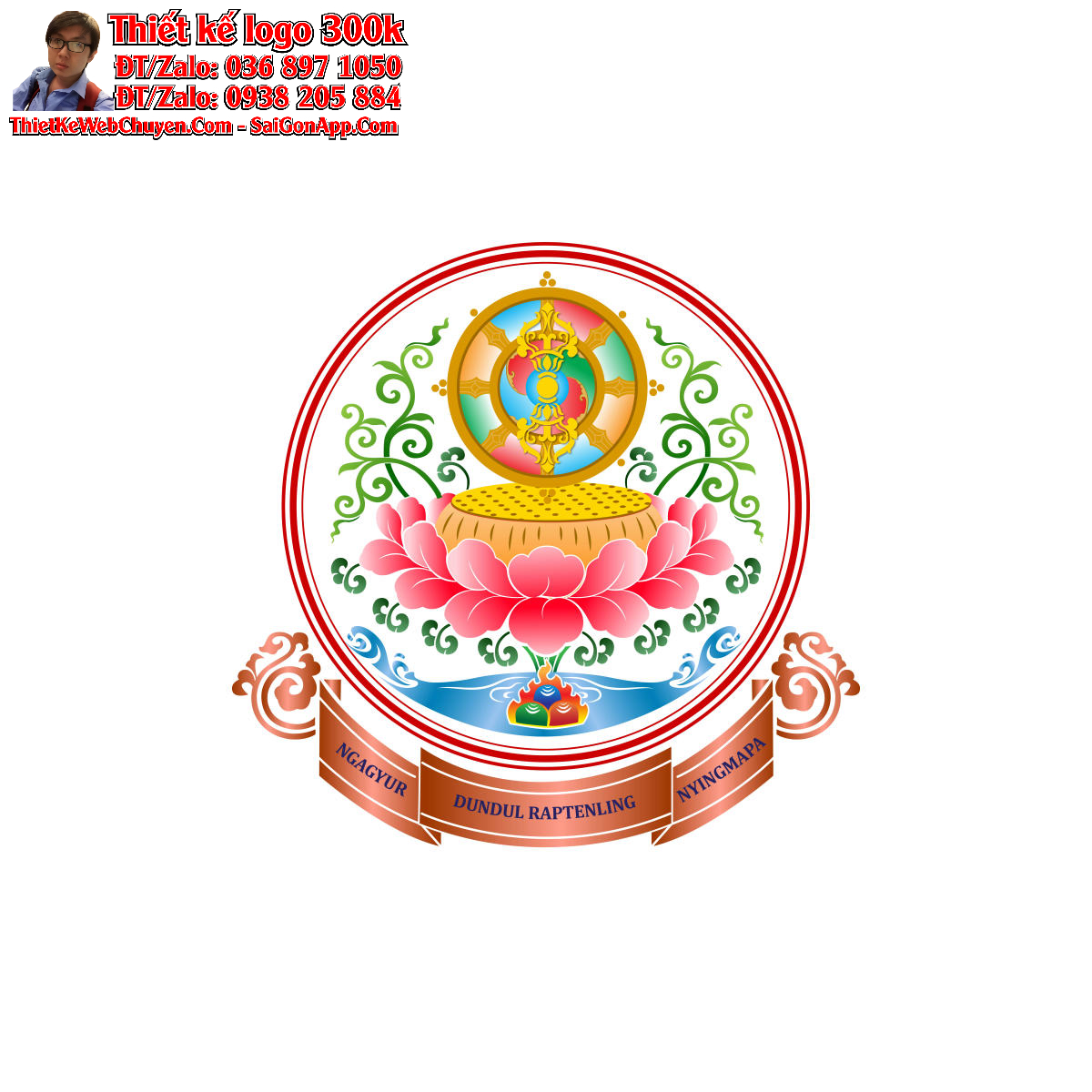 Thiết kế logo Phật giáo NYINGMAPA