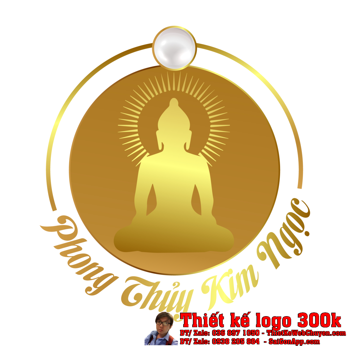 Thiết kế logo Phong Thủy Kim Ngọc phiên bản chính thức