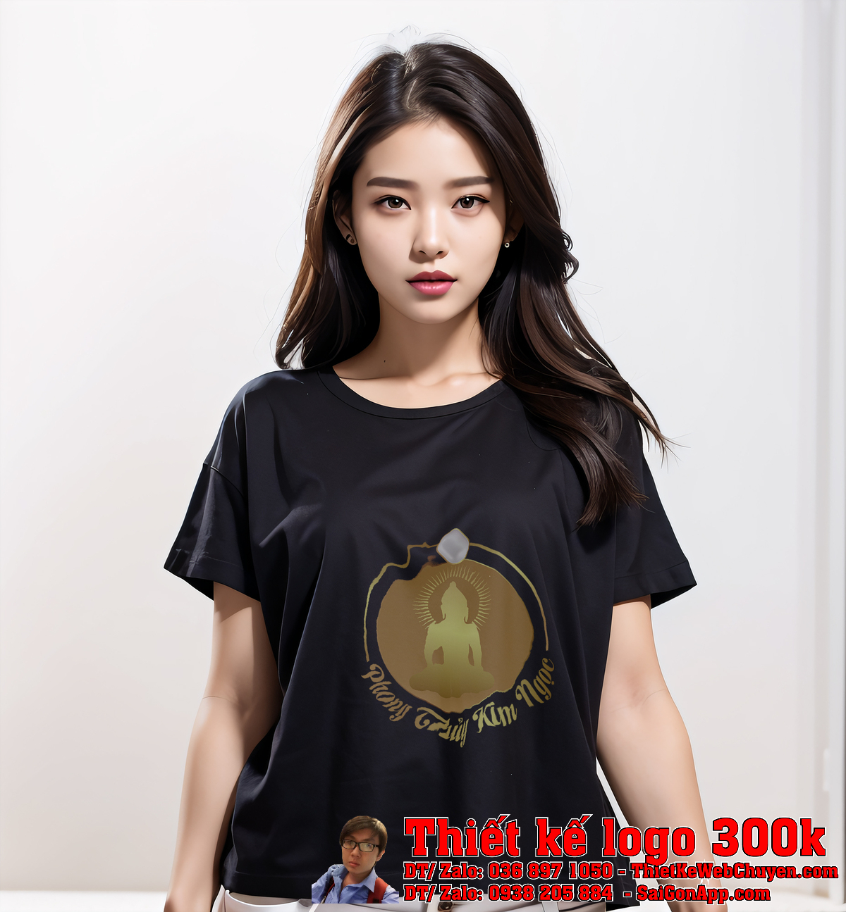 Chi tiết đường nét Thiết kế logo Phong Thủy Kim Ngọc