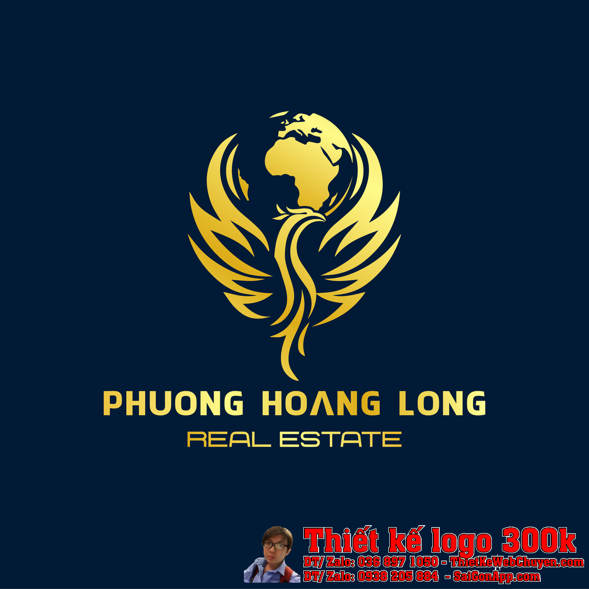 Thiết kế logo Phượng Hoàng Long bản chuẩn