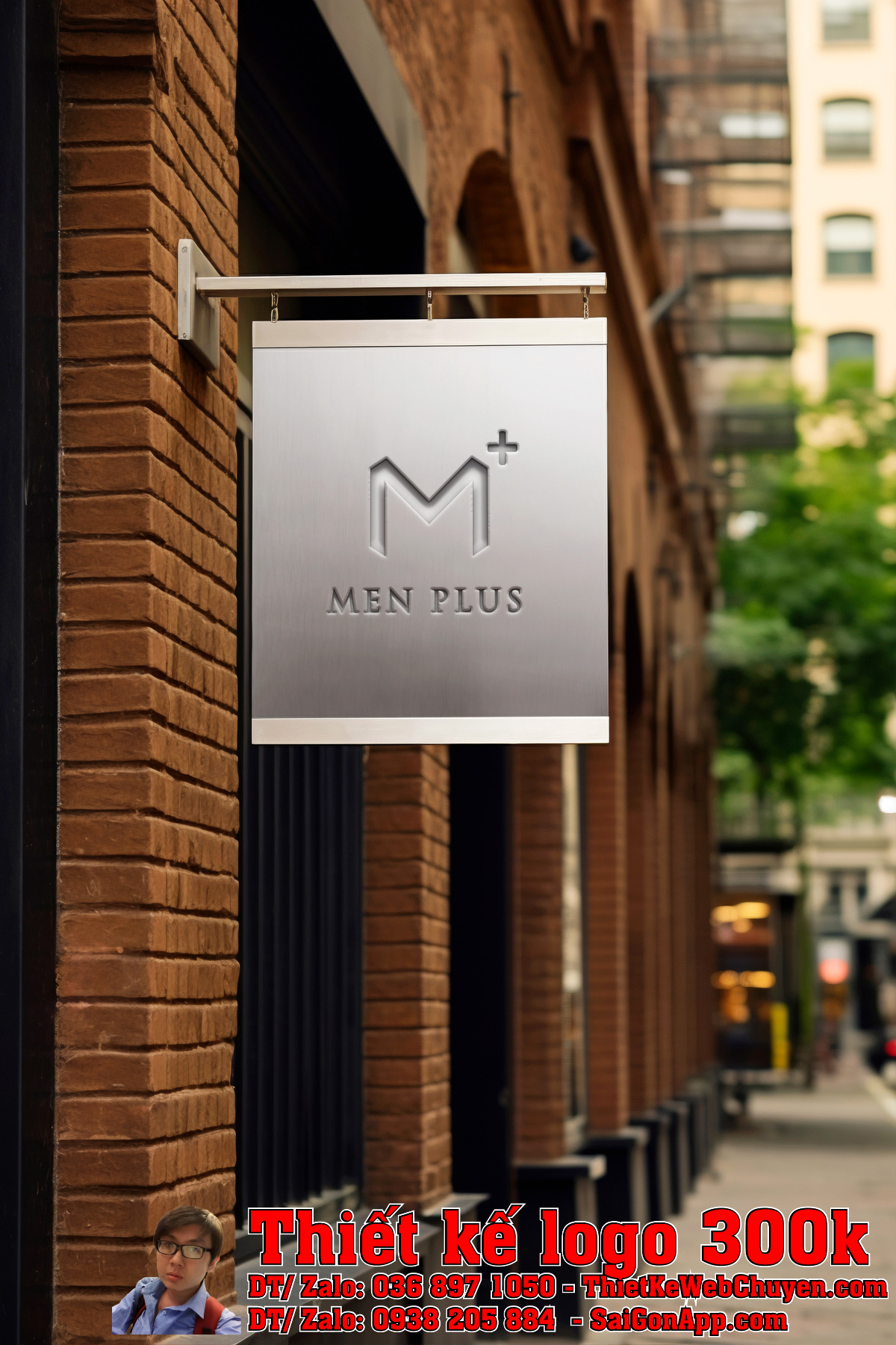 Thiết kế logo Quần Lót Nam Công Ty Menplus phiên bản ứng dụng