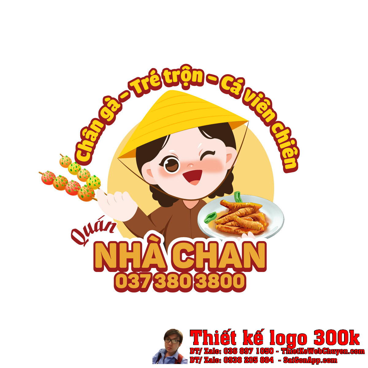Thiết kế logo Quán nhà Chan bản chính thức