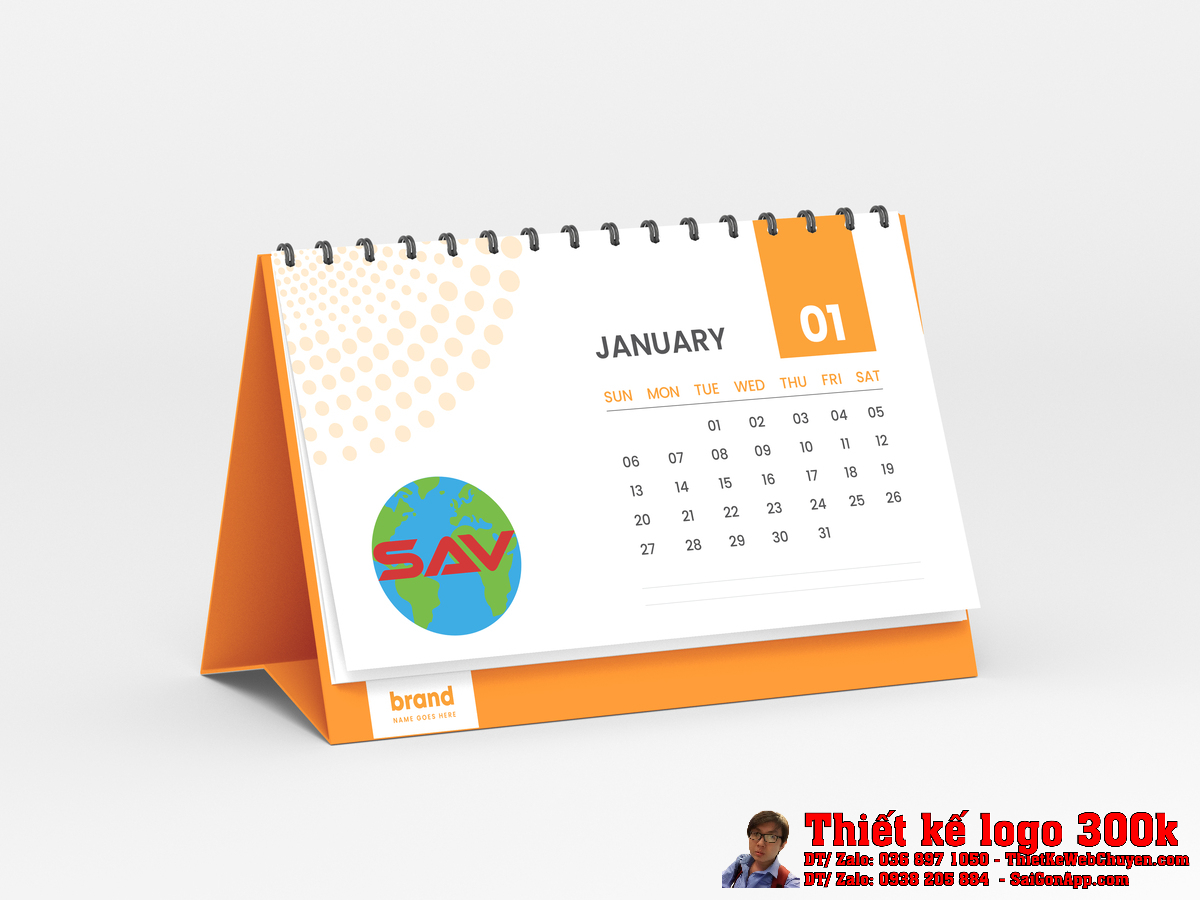 Thiết kế logo SAV phối cảnh 3D