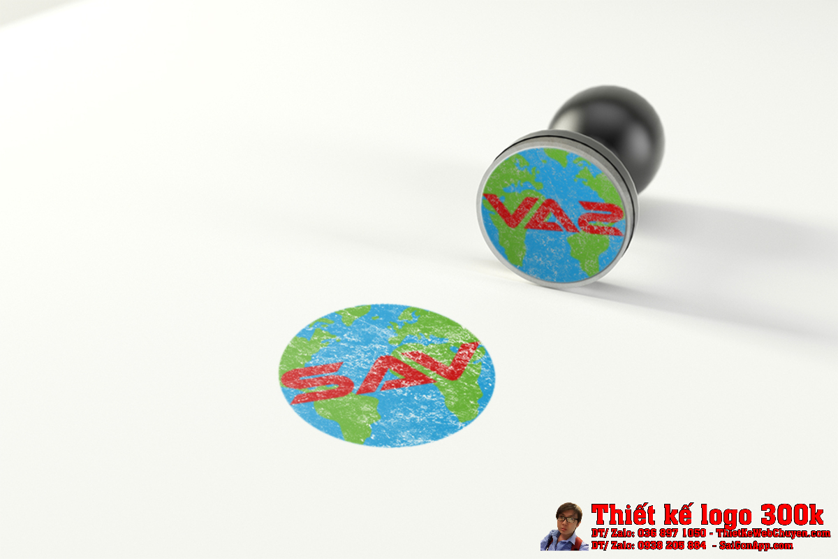 Chi tiết màu sắc trong thiết kế logo SAV