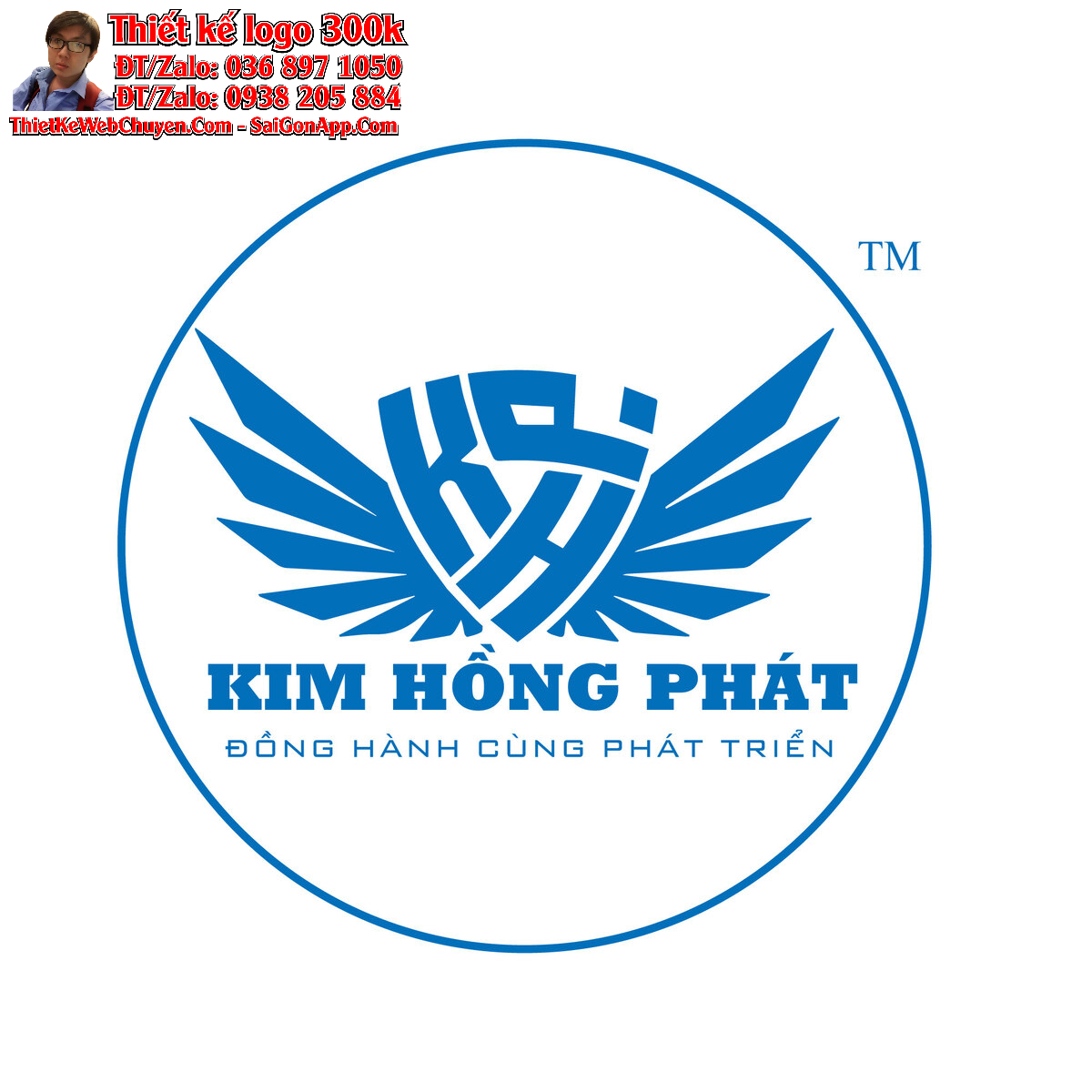 Thiết kế logo Sắt Thép Kim Hồng Phát (KHP)