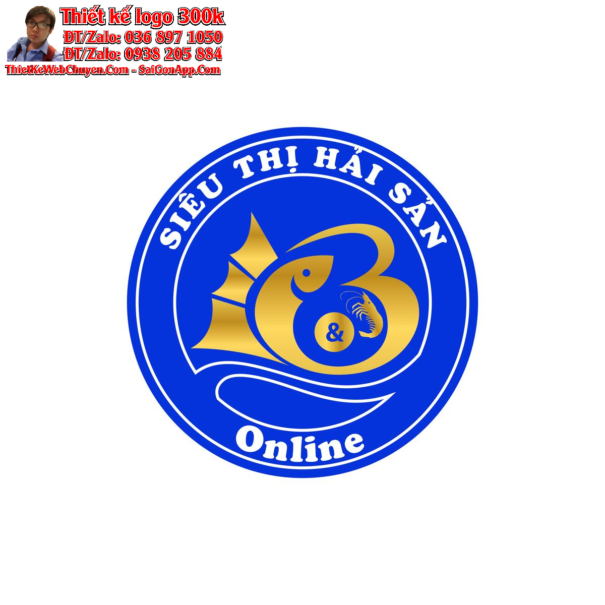 Thiết kế logo Siêu Thị Hải Sản