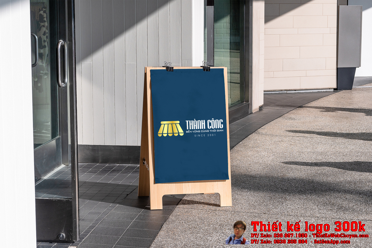 Thiết kế logo THÀNH CÔNG phiên bản đơn sắc
