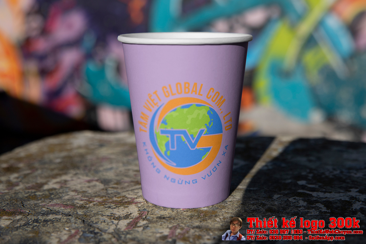 Thiết kế logo Tâm Việt Global chi tiết 4