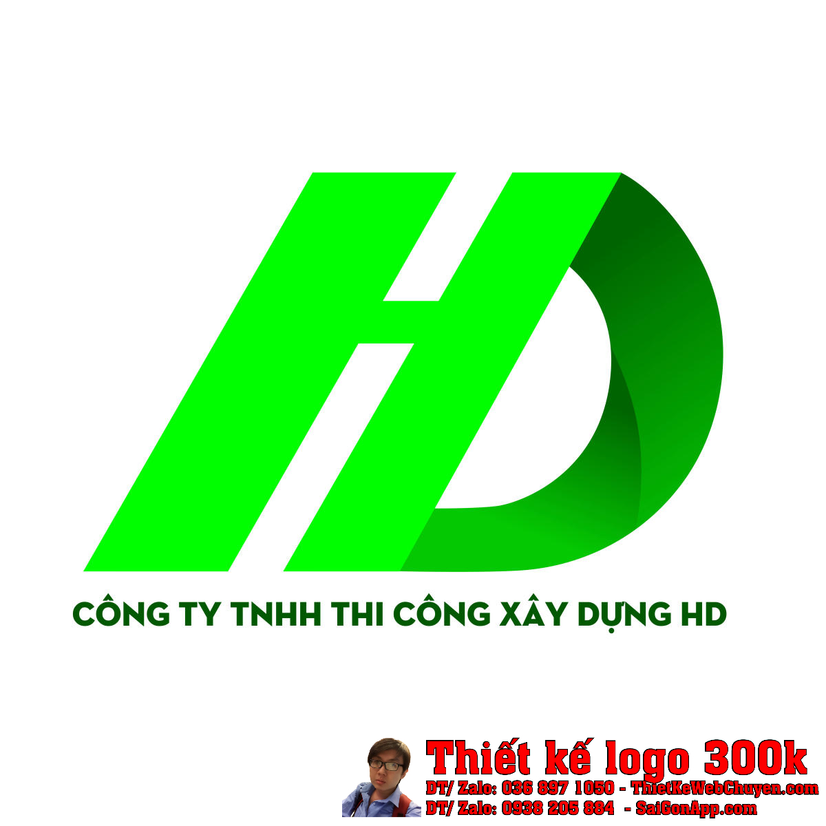Thiết kế logo Thi Công Xây Dựng HD Thiết kế logo Thi Công Xây Dựng HD