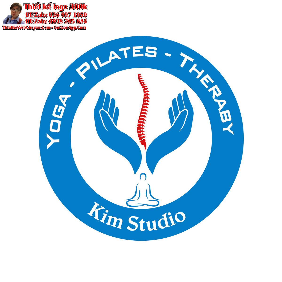 Thiết kế logo Thiền, Yoga Kim Studio